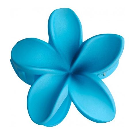 Pinza para el cabello XL con forma de flor degradada azul mate 7,5 x 8 cm SP401 (1/5)