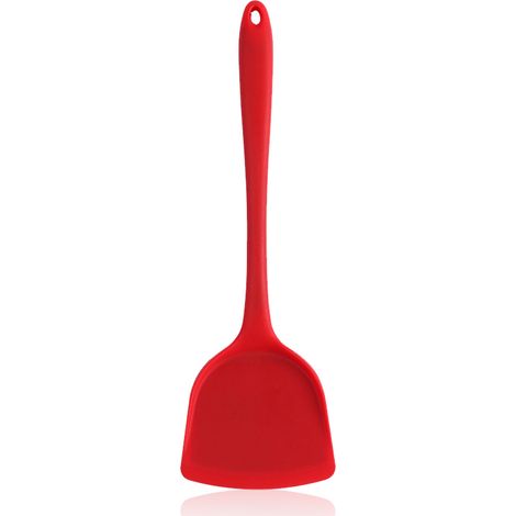 Spatule en silicone pour wok, spatule antiadhésive résistante à la chaleur, idéale pour les plats à wok et les poêles antiadhésives. (1/5)