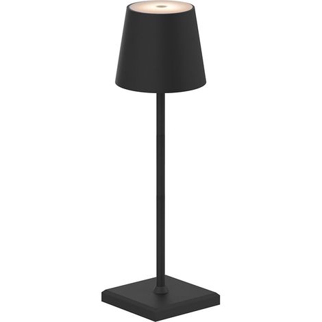 Lámpara de Mesa LED Exterior sin Cables 3,5W, Recargable USB, Regulable y CTT