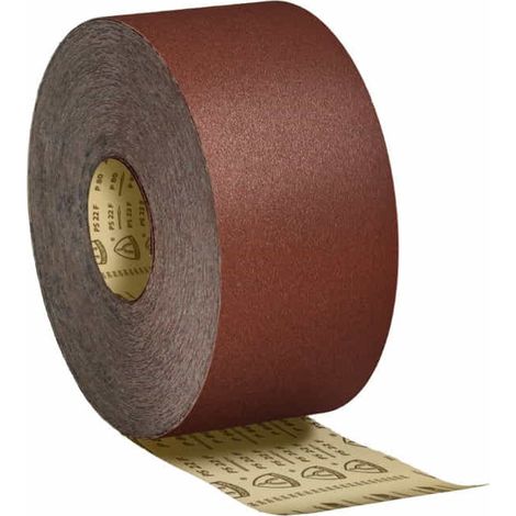Rouleau de papier abrasif PS 22 F ACT 115 mm K.100 pour bois/peinture, corindon