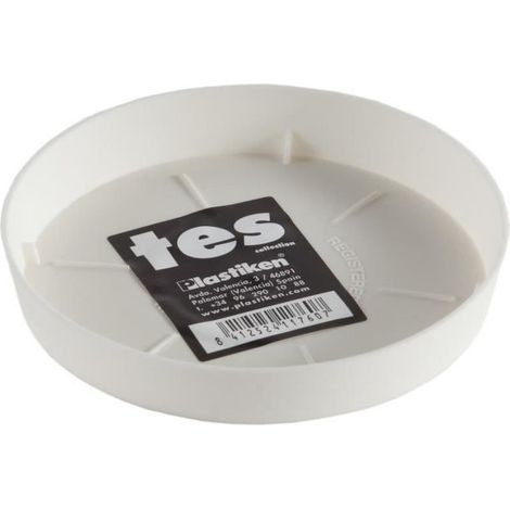 Plaque D'injection Pot ø11cm Blanche Drainage Optimal Et Protection Racines - Plastiken (1/2)