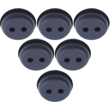 Réservoir de carburant Oeillet en caoutchouc pour trou 2 trous 21 mm (13/16 ") Coupe-herbe mangeur de mauvaises herbes Kit de remplacement (1/4)