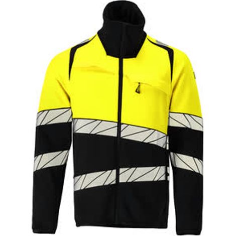 Mascot Fleecepullover mit Reißverschluss 25003-315 Gr. 2XL schwarz/hi-vis gelb