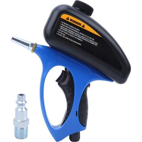 Sableuse Portative, Kit de Pistolet de Sableuse Portable Petite Buse Pistolet de Sablage Pneumatique Sablage au Verre, Sableuses électriques (1/5)