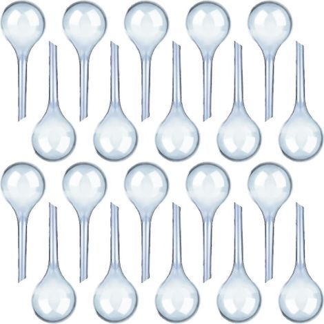 Lot de 12 globes d'arrosage pour plantes, système d'arrosage automatique, en PVC. (1/5)