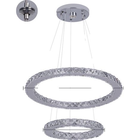Kronleuchter, LED-Leuchte, Dimmfunktion, S38, Dimmbare Fernbedienung (1/2)