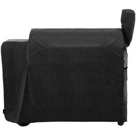 420D Heavy Duty Waterproof Wood Pellet Grill Cover 104x68.5x124cm, Special Fade and UV Resistant, Black (1/4)
