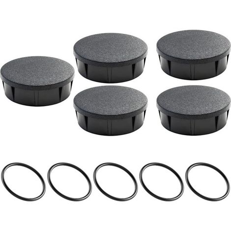 Lot de 5 housses de tête d'arrosage pour Hunter Pro PROS-04 06 12 – Sans outil, anti-fuite, résistant aux UV, irrigation de jardin, 5,7 cm (1/5)