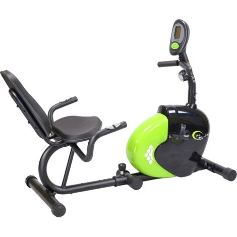 Liegerad mit Magnet, Heimtrainer, Schwarz/Grün