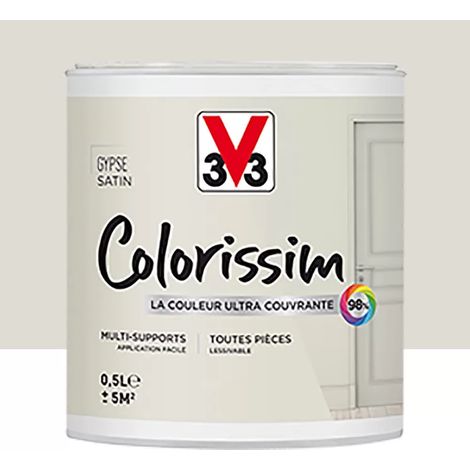 Peinture Multi-supports V33 Colorissim Satin Gypse 0,5 L