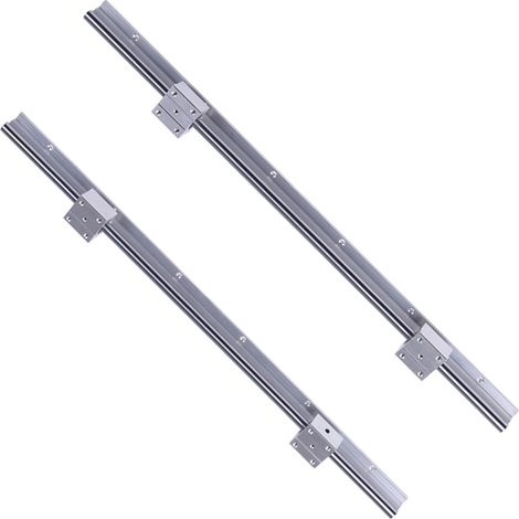 2 Stück SBR12-600mm 12mm Linearführungen, 4 Stück SBR12UU Blöcke (1/5)
