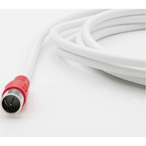 Câble Coaxial - 6 M - Connecteur F Mâle-F Mâle - Pour Antenne Satellite TV - 1 Pièce (1/3)