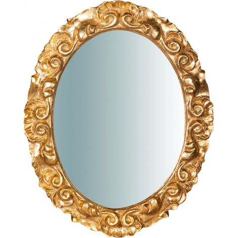 Biscottini Miroir Vintage 30 x 24 cm Miroir Mural Salle de Bain et Chambre à Coucher Miroir entrée (1/5)