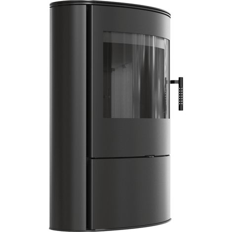 Kaminofen aus stahl KRATKI ROLLO/2 150 8 kW schwarz Verkleidung (1/5)