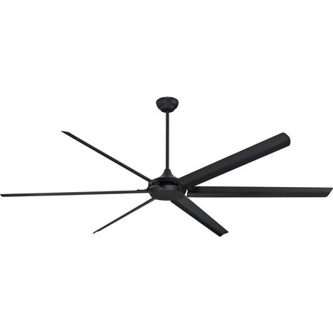 Ventilatori da soffitto per interni in nero opaco da 254 cm Westinghouse Lighting Widespan con telecomando e motore DC (1/5)