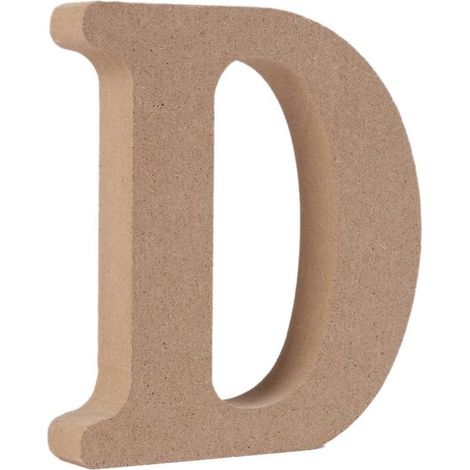 MINKUROW Lettere Decorative in Legno (D) Colore Originale 26 Alfabeti Opzionali per Deco Nome dei Bambini Matrimonio Compleanno Festa Decorazione della Casa e della Camera da Letto (1/5)