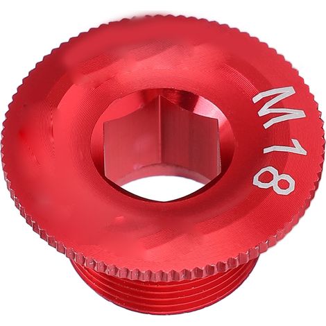 CANSUCC M18 Rote, rostfreie Kurbelarm-Schutzschrauben für Mountainbikes (1/5)