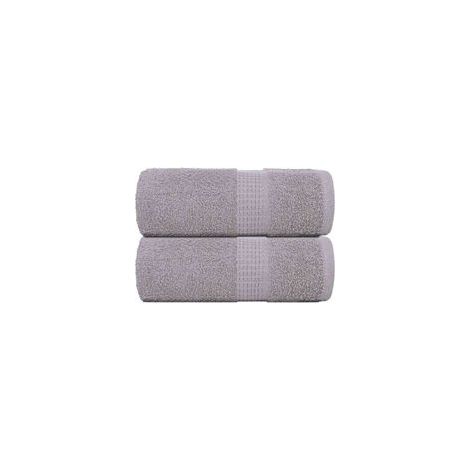 Waschlappen, 2er-Set, grau, 30 x 30 cm, 360 g/m² - Crezuo