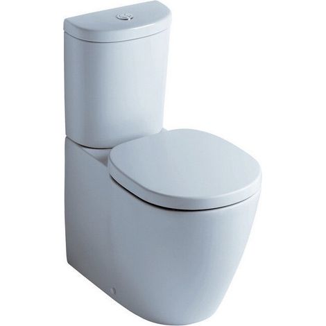 Combinaison WC sur pied à fond creux CONNECT 360 x 660 x 775 mm blanc IDEAL STANDARD