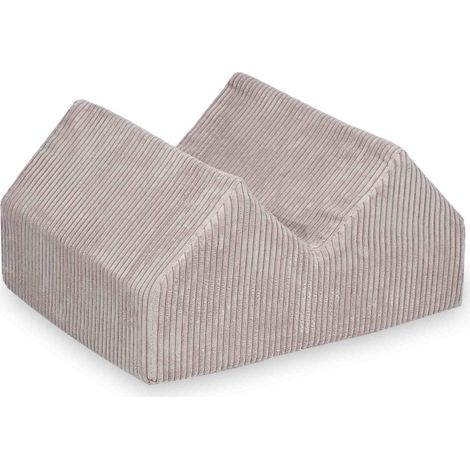Terrain de jeux en mousse, collines, velours côtelé rose clair (1/5)