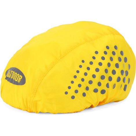 Paquete de 2 fundas impermeables para casco de bicicleta, con hebillas ajustables, tapas antipolvo, alta visibilidad, verde fluorescente 6 (1/5)
