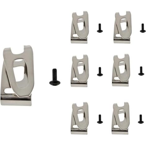Lot de 7 crochets de ceinture 346449-3 et 251314-2 pour Makita. Remplace 324705-1, 346034-2, 346317-0, 324553-8. Compatible avec les outils sans fil Makita. (1/5)