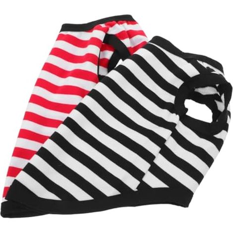 Lot De 2 Gilets Rayés pour Chiens Vêtements pour Animaux De Compagnie Costumes pour Chiens Mâles T-Shirts pour Débardeurs pour Petits Vêtements pour Animaux De Compagnie (1/5)
