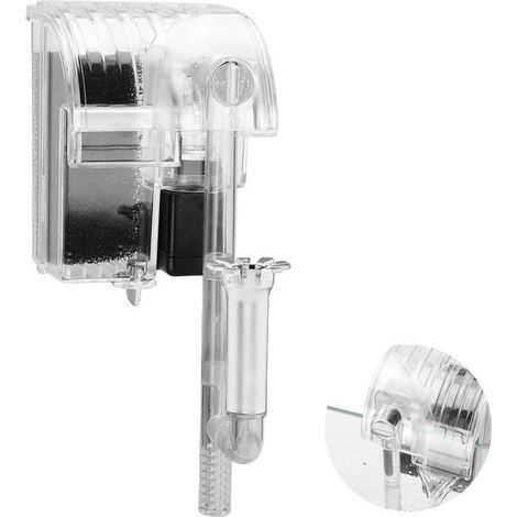 Aquarium Cascade Filter Fish Tank Aquarium Hanging Filter Fish Tank Filter Submersible Oxygen Pump DH06-1 (1/5)