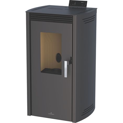 BRONPI - Estufa de Pellet Color Negro Modelo NOA-NE de 12 kW (1/5)
