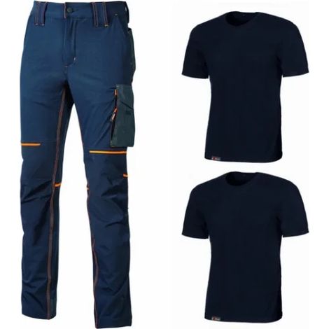 KIT T-SHIRT + PANTALONE 'WORK WEAR' tg. M (maglia e pantalone deep blue) (1/3)