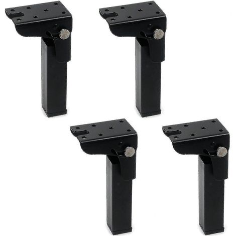 Pieds de table pliants, 140 mm / 5,5134 pouces charnières de verrouillage en fer haute résistance, se replie à 90 degrés. (1/4)