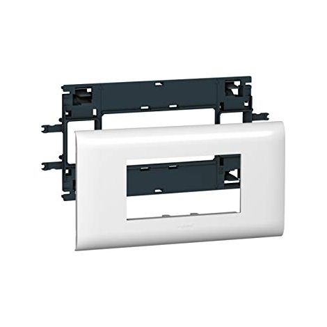 Support Mosaic 4 modules pour goulotte DLP monobloc avec couvercle 85mm LEGRAND 010994 (1/6)