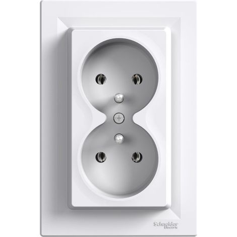 ASFORA DOUILLE DOUBLE/U BLANC EPH9800221 SCHNEIDER ELECTRIC 3606480527692
