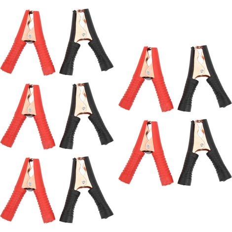 5 Jeux de Pinces de Connexion pour Onduleur 100A - Câbles de Batterie Noir et Rouge pour Voitures et Camions (1/5)