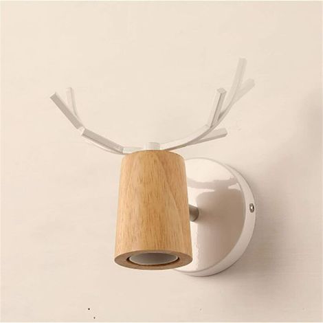 E27 Applique Murale Luminaire Lampe Murale Enfant Deco Créatif Antlers Cerf Forme Luminaires lampe (Ampoules Non Comprises) (1/5)