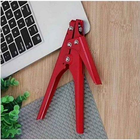 Pince serrage découpe attaches auto-bloquantes HS-519 métal 0,9cm max (1/5)