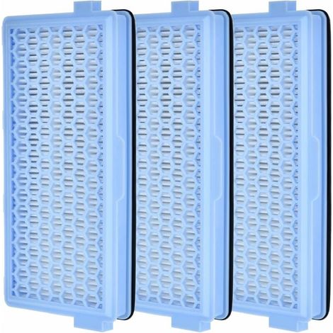Filtre De Rechange - Filtre HEPA AirClean Avec Charbon Actif - Pour Aspirateurs Miele Compact C1 C2 Complete C2 C3 S4000 S5000 S6000 S8340 - Lot De 3 (1/5)