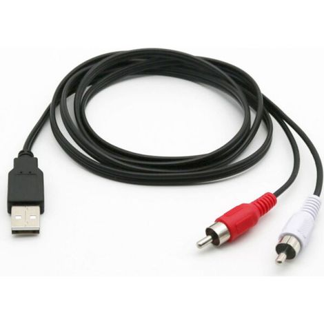 Cable Av Usb Vers 3 Rca - 1 5 M - Pour Connexion Equipement Audiovisuel Ordinateur Tv (1/5)