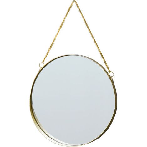 royaluxe - Miroir Mural Rond Miroir décoratif Suspendu, 20.5cm (1/4)