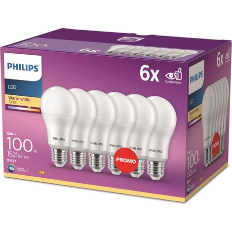 Ampoule LED Classic A60, Culot E27, 100W, Pack de 7, Blanc (1/5)