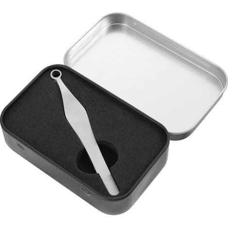 Pince à épiler pour poils de nez, embout rond en acier inoxydable, légère et durable, outil de coupe de précision