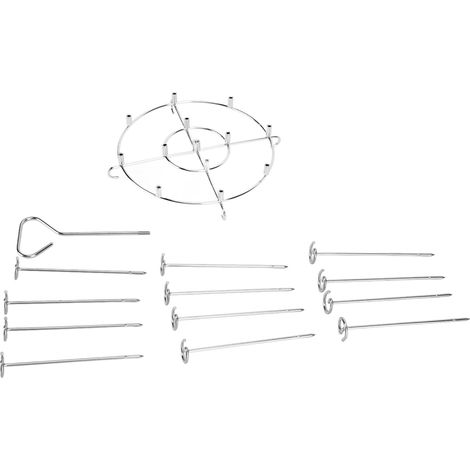 Ensemble de supports à brochettes en acier inoxydable 304, grille de déshydratation multifonction, accessoires pour friteuse Pinxia 6QT (1/5)