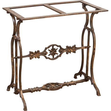 CAST IRON TABLE BASE WITH ANTIQUE FINISH (1/5)