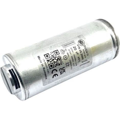 1240344760 Condensateur 20µF d'origine pour sèche linge AEG, ARTHUR MARTIN, ELECTROLUX (1/3)