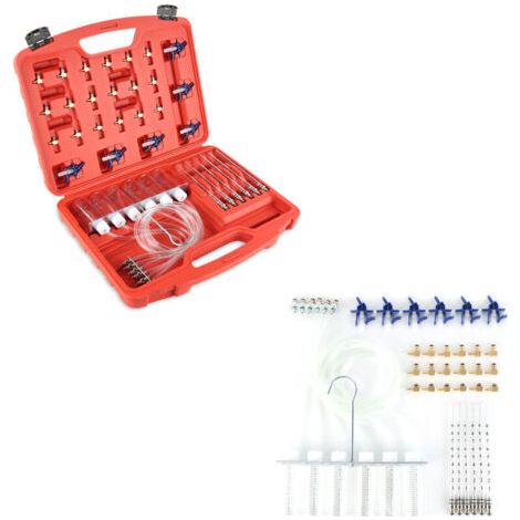 Testeur d'Etancheite Kit Diagnostique Testeur Injecteur Carburant Diesel Common Rail 24 Adaptateurs