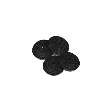 4x Filtres à charbon actif compatible avec Elica BOXIN LX/IX/A/60 PRF0114760A, BOXIN LX/IX/A/90 hotte aspirante - 17,2 cm