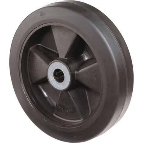 BS Rollen Ersatzrad Elastik-Vollgummi negro Rodamientos de rodillos Ø 200 mm 350 kg - B60.200 (1/2)