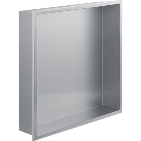 Nicho de ducha cuadrado 30x30x7 Eurosanit Inox