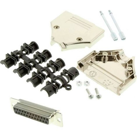 MH Connectors MHDTPK25-DM25S-K Kit embase SUB-D femelle 180 ° Nombre de pôles: 25 fût à souder 1 pc(