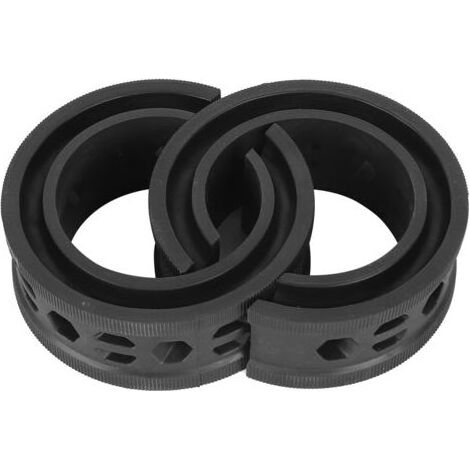 Schwarze 2er-Packung Gummistoßdämpfer für Auto-Schraubenfedern, universelle Stoßdämpfer, Federdämpfer, Typ-C-Puffer, reduziert Geräusche, Antivibration (1/5)